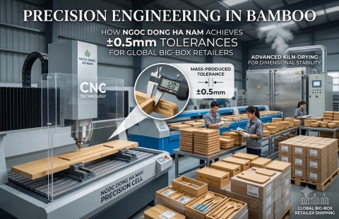 Precision Engineering in Bamboo: How Ngoc Dong Ha Nam Achieves Exact Tolerances for Global Big-Box Retailers